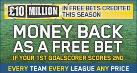First Goal Scorer - £50 Money Back